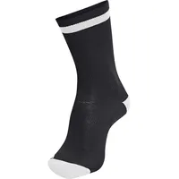 hummel Unisex Elite Indoor Low Socken, Black/White, 46 EU