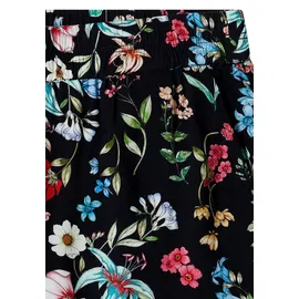 Cecil Florale Loose Fit Hose Blau 52