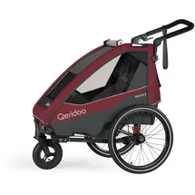 Qeridoo Skaja 2 Fahrradanhänger rot