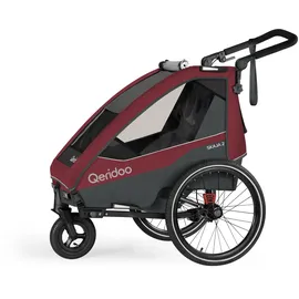Qeridoo Skaja 2 Fahrradanhänger rot