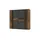 Forte Drehtürenschrank Kalixtus 200,1 x 190,5 x 61,6 cm Grau