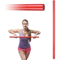 Gymtek® Gymnastikstab, Turnstab - 80 cm lang - Gymnastikstange, Trainingsstab, Gymnastik Stab für Fitness, Pilates, Home Gym, Fitnessstudio (80 cm)