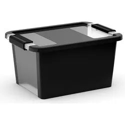 PROREGAL Mehrzweck Aufbewahrungsbehälter STORAGE mit Deckel, HxBxT 19x36,5x26cm, 11 Liter, Schwarz, Behälter, Box, Aufbewahrungsbehälter