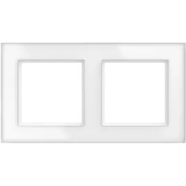 Homematic IP Glasrahmen 2-fach Weiß