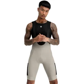 Siroko Men Cycling 's gravel bib shorts Rocket Beige