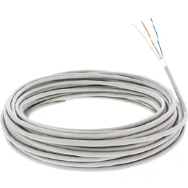 InLine InLine® Telefon-Kabel 4-adrig, 2x2x0,6mm, zum Verlegen, 25m Ring
