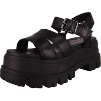 Buffalo Damen Sandalen Aspha TS Sandal 1602188 Schwarz Black Kunst... 41