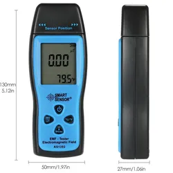 Handheld Mini Digital LCD EMF Tester Elektromagnetisches Feld Strahlung Detektor Meter Dosimeter blau