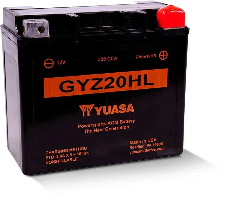 YUASA YUASA ONDERHOUDSVRIJE YUASA batterij met zuurpakket - GYZ20HL Onderhoudsvrije AGM accu