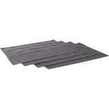 LeGer Home by Lena Gercke Platzset "Liaa", grau (anthrazit), B:30cm L:45cm, Obermaterial: 88% Baumwolle, 12% Leinen, LEGER HOME BY LENA GERCKE, Platzsets, Baumwollqualität mit Leinenanteil, schöne Haptik, Deko, Maße 30x40 cm