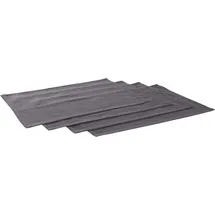 LeGer Home by Lena Gercke Platzset "Liaa", grau (anthrazit), B:30cm L:45cm, Obermaterial: 88% Baumwolle, 12% Leinen, LEGER HOME BY LENA GERCKE, Platzsets, Baumwollqualität mit Leinenanteil, schöne Haptik, Deko, Maße 30x40 cm