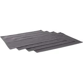 LeGer Home by Lena Gercke Platzset "Liaa", grau (anthrazit), B:30cm L:45cm, Obermaterial: 88% Baumwolle, 12% Leinen, LEGER HOME BY LENA GERCKE, Platzsets, Baumwollqualität mit Leinenanteil, schöne Haptik, Deko, Maße 30x40 cm