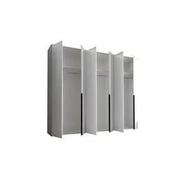 Stella Trading Drehtürenschrank 6-türig 270 x 225 x 52 cm Weiß