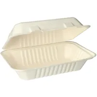 Papstar 500 Menüboxen, Zuckerrohr ungeteilt 7,9 cm x 15,5