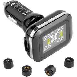 VEVOR RV Reifendrucküberwachungssystem Echtzeit-Anhänger TPMS 4 Sensoren
