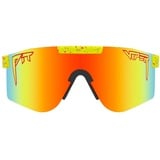 Pit Viper The Originals Polarized Sportbrille (Größe DOUBLE WIDE, gelb)