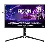 AOC Agon Pro AG274UXP - 27 Zoll UHD Gaming Monitor, 144 Hz, 1 ms, FreeSync, G-Sync Compatible, HDR600 (3840x2160, HDMI 2.1, DisplayPort, USB-C, USB Hub) schwarz