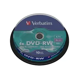 Verbatim DVD-RW 4.7GB 4x 10er Spindel