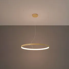 Sollux Lighting Kronleuchter "RIO", gold (golden), H: 150cm, Lampen, Verteiltes Licht, Pendelleuchte