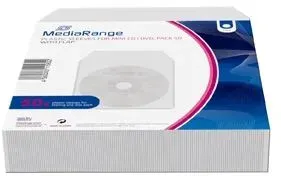 MediaRange Zubehör CD-/DVD-Rohlinge Schutzhülle 1 Disks Transparent