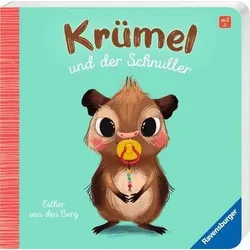 RAVENSBURGER 41868 Krümel und der Schnuller - Lustiges Pappbilderbuch für kleine Schnullerfans