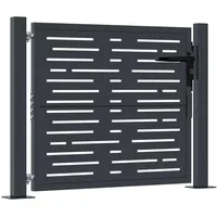 vidaXL Gartentor 105 x 105 cm Anthrazit/Stahl