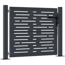vidaXL Gartentor 105 x 105 cm Anthrazit/Stahl