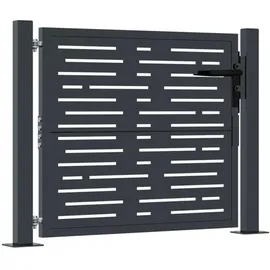 vidaXL Gartentor 105 x 105 cm Anthrazit/Stahl