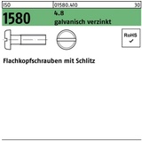 Reyher Flachkopfschraube ISO 1580 Schlitz M5x 60 4.8 galv.verz. 200 Stück