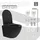 luxebath Hänge-WC mit WC-Sitz Schwarz matt Nano-Beschichtung