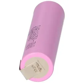 Samsung INR 18650 30Q Akku 3,7V Li-Ion 3000 mAh 15A mit U Lötfahne