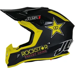 Just1 J38 Rockstar Motocross Helm, mehrfarbig, Größe XL für Männer
