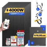 onPower Plus: 4000 Watt Solaranlage - ohne Halterung / 10.55 kWh / 3m