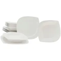 CreaTable Tafelservice Melbourne, Creme, Keramik, 12-teilig, 31x34.5x34 cm, Essen