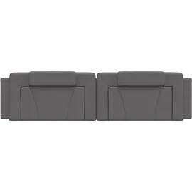 vidaXL Kopfteil-Kissen "Viana" Grau 200 cm Kunstleder