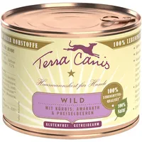 Terra Canis Classic 200g Dose Hundenassfutter 12 x 200 Gramm Wild mit Kürbis, Preiselbeeren & Amaranth