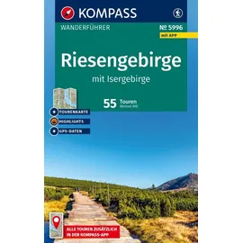 Kompass Wanderführer Riesengebirge mit Isergebirge, 55 Touren mit Extra-Tourenkarte: mit Touren und GPS-Daten in der KOMPASS-App