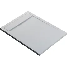 Bernstein Duschtasse 90x120 cm Weiß matt Flache Bauhöhe, Duschwanne aus Mineralguss, Rechteckiges Duschbecken mit Gefälle, Mineralguss-Duschwanne