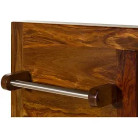 MASSIVMOEBEL24.DE Wandgarderobe Toronto Lux 88 x 148 x 18 cm Walnuss