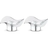 Georg Jensen Teelichthalter Cobra Edelstahl Silber