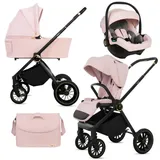 Babylux Kinderwagen 3in1 Set Rosa