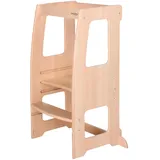 babybay Lernturm Littlefoot 42,5 x 62,6 x 92 cm Buche massiv beige