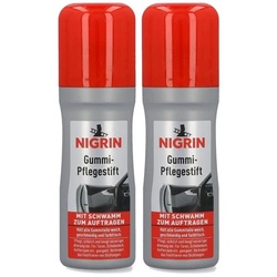 NIGRIN NIGRIN Gummi- Pflege Stift 75ml – Mit Schwamm zum auftragen (2er Pack) Auto-Reinigungsmittel