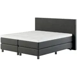 Bengus Boxspringbetten FLORENZ 180 x 200 cm H5 Grau/Schwarz