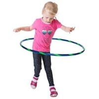 Hoopomania Hula-Hoop-Reifen Funny Kinder Hula Hoop, Ø80cm, Blau-Grün blau|grün Ø 80 cm