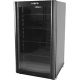 Saro Kühlschrank mit Glastür, schwarz, Modell DK 90, B 470 x T 493 x H 827 mm