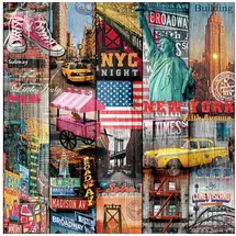 d-c-fix Möbelfolie F3468131, Manhatten, 67,5 x 200 cm, selbstklebend & wasserfest, matt