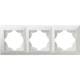 Günsan Gunsan Visage 3-fach Rahmen für 3 Steckdosen Schalter Dimmer Weiss - Weiß