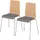 bümö WoodLine Stapelstuhl Buche braun 2er Set