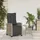 vidaXL Gartensessel 58,4 x 69,7 x 93 cm grau mit Fußteil